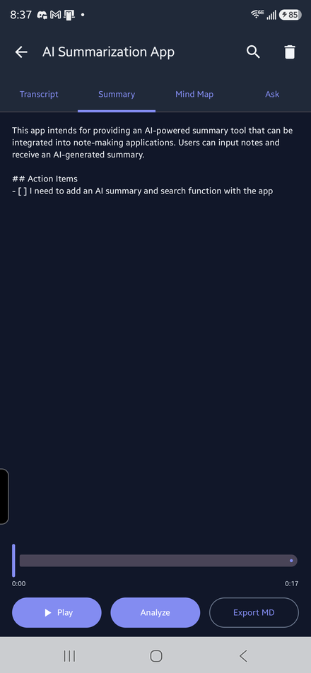 AI summary